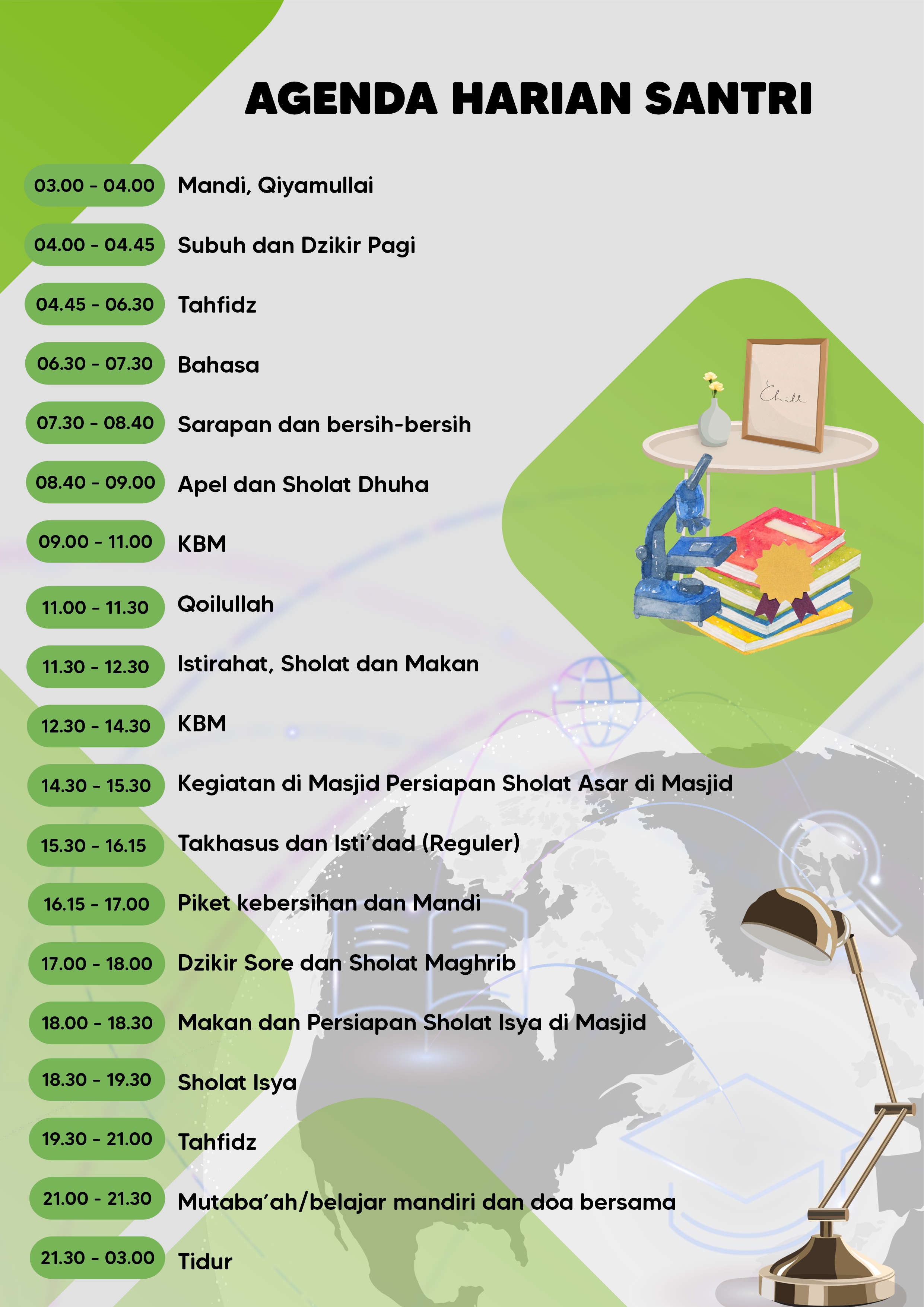 agenda santri